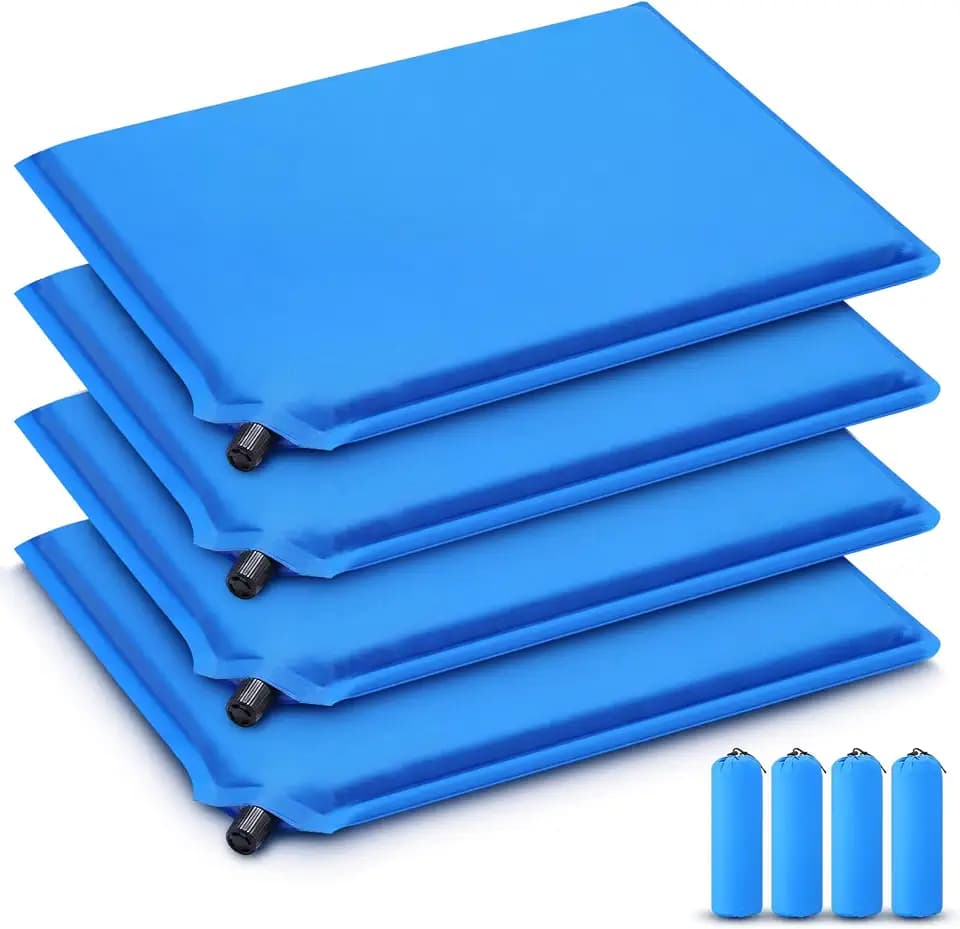 Lewtemi 4 Pack Inflatable Stadium Seat Cushion for Travel