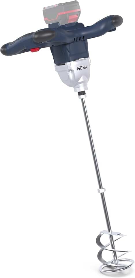 Güde RW 18-0 Akku Rührwerk – 18 Volt Lithium-Ionen, M14 Aufnahme, 12 cm Mischaufsatz Durchmesser, ohne Akku und Ladegerät, für Baustelle & Heimwerker