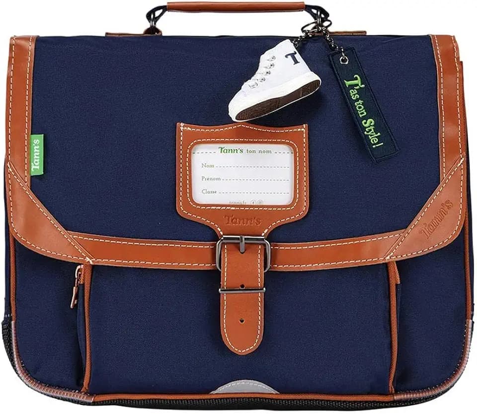 Tann's Les Incontournables Schulrucksack, 35 cm, Blau (Bleu Marine)