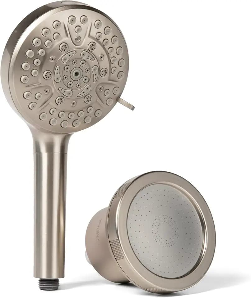 MDhair Mounted & Handheld Filtered Shower Head Bundle for Hard Water