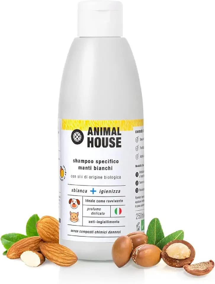 Animal House - Flüssiges Shampoo - natürlich - hypoallergen - duftend - frei von Tierversuchen (Weiße Mäntel)