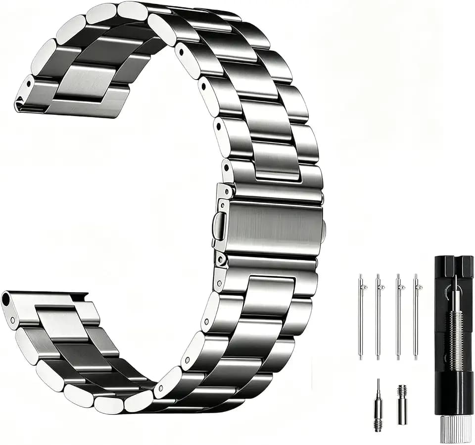 20mm Edelstahl Uhrenarmband für Smartwatch