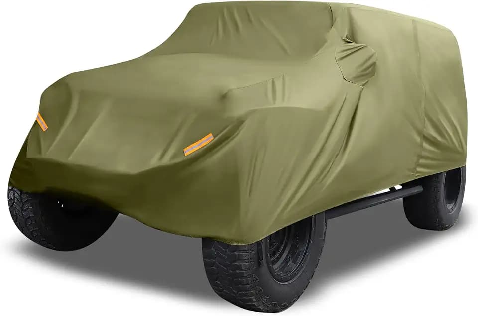 X AUTOHAUX 210D Oxford SUV Car Cover for Jeep Wrangler JK JL 2007-2021