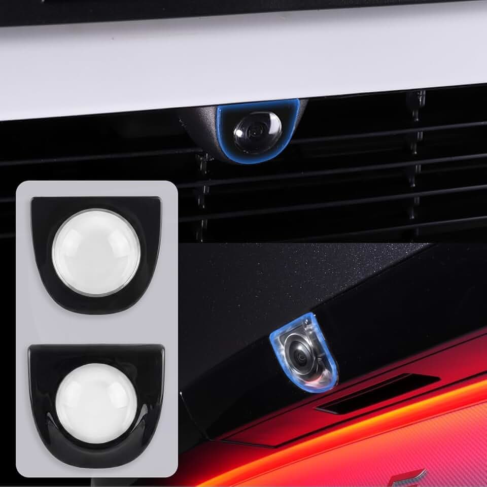 2 Pack Front & Rear Car Camera Lens Protector Covers for Tesla Model Y Juniper & Model Y L(Premium/Performance Accessories 2026 2025),Ultra Clear View Camera Guard- Rear Cover Not Fit Standard Version
