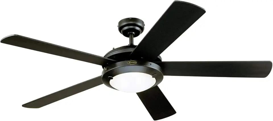 Westinghouse 7224200 Comet LED Ceiling Fan with Light, 52-Inch, Matte Black