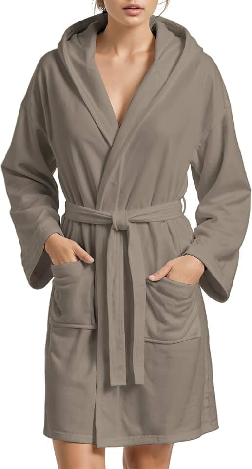 PETTI Artigiani Italiani Bademantel, Mikrofaser, Unisex - Erwachsene