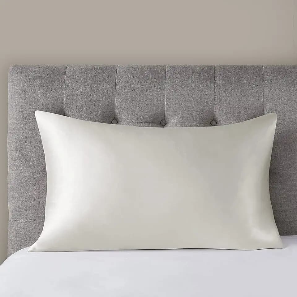 Madison Park Casual Mulberry Silk Pillowcase with Ivory Finish MP21-7475