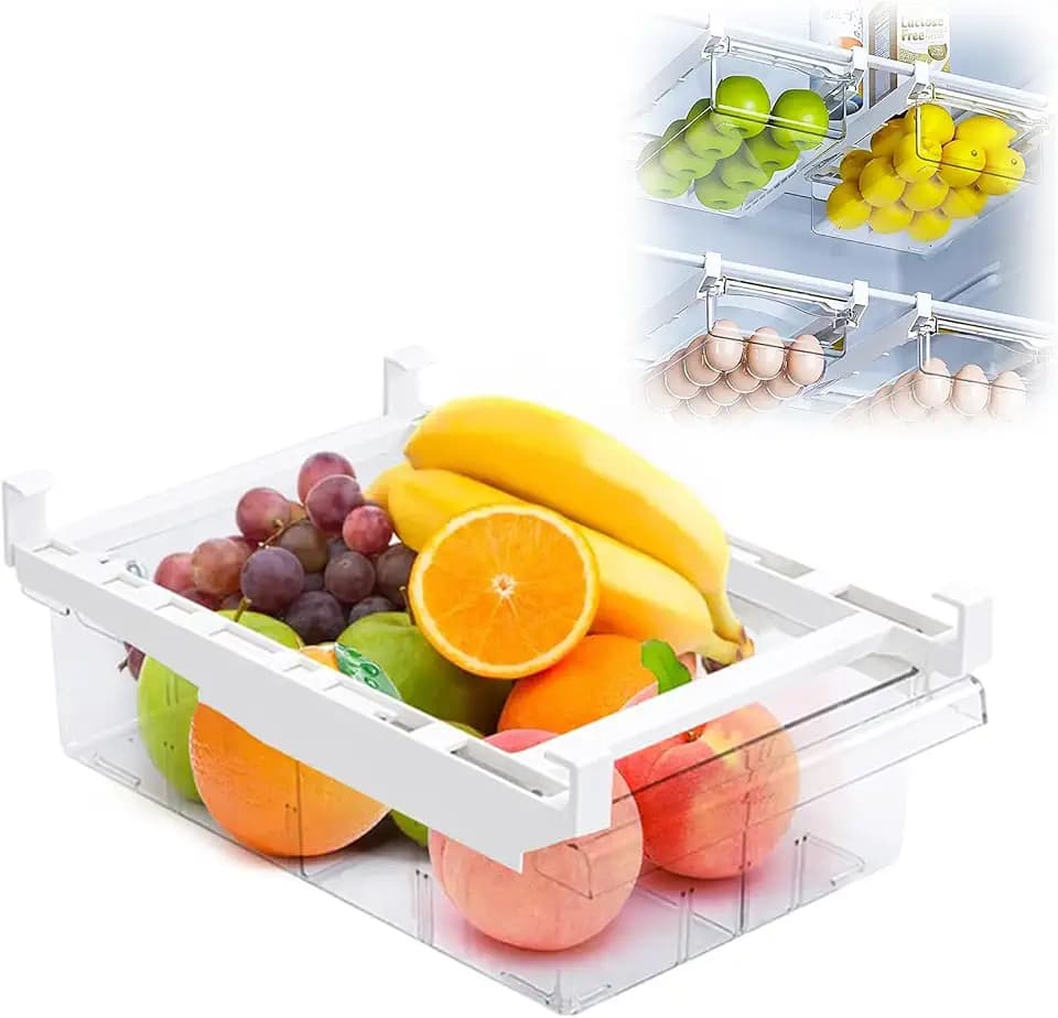 Kühlschrank Organizer Schublade, 30,5–44 cm Verstellbar, Ausziehbare
