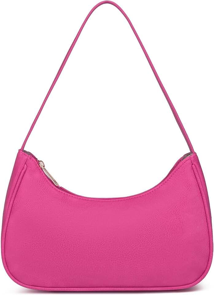 Afashor Shoulder Bags for Women Vegan Leather Hobo Sling Tote Handbag Retro Clutch Purse with Zipper Closure