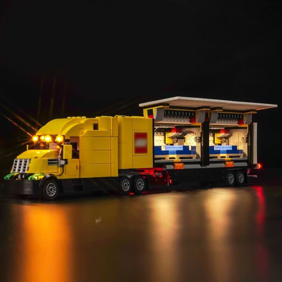 LocoLee Licht Kompatibel mit Lego Sattelzug, Nur Lichter Set - Kein Modell, Licht BeleuchtungSet Compatible with LEGO City 60440 Sattelzug