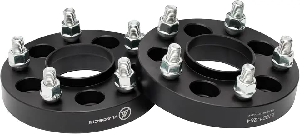 Black Forged 5x105 Hubcentric Wheel Spacers 20mm 12x1.5 Studs 56.5mm Bore Compatible with Chevy 5 Lug for 2011–2019 Cruze, 2012-2020 Sonic, 2015-2026 Trax, Bolt Volt - Pack of 2