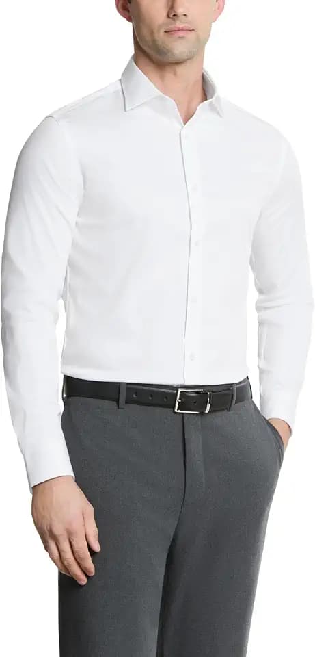 Michael Kors Men's Dress Shirt Ultra Wrinkle Free Stretch Slim Fit