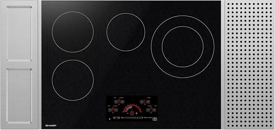 Sharp SCR3042FB 30 in. 4 Burner Radiant Cooktop with Bridge Element