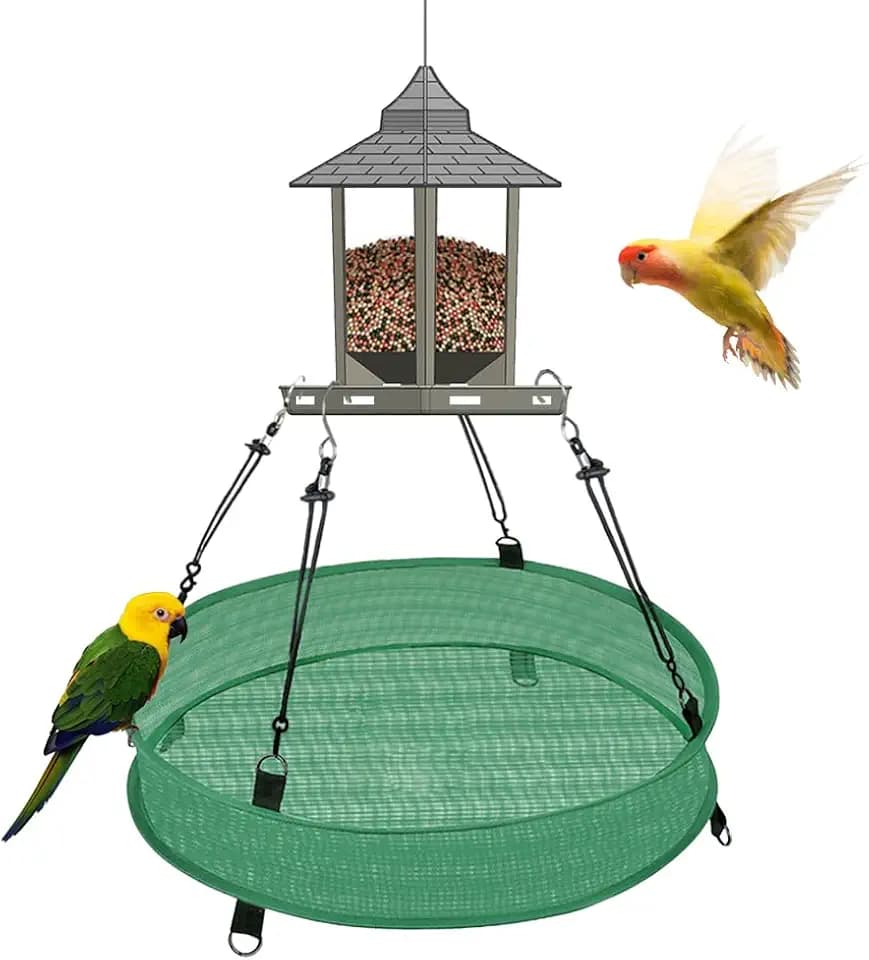 20 Inch Large Bird Seed Catcher Tray for Hanging Bird Feeder Platform