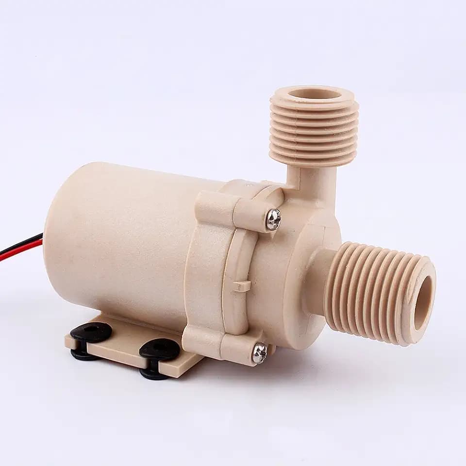 ZJchao Solar-DC 12V Warmwasser-Zirkulationspumpe Brushless Motor Wasserpumpe 5M Low Noise