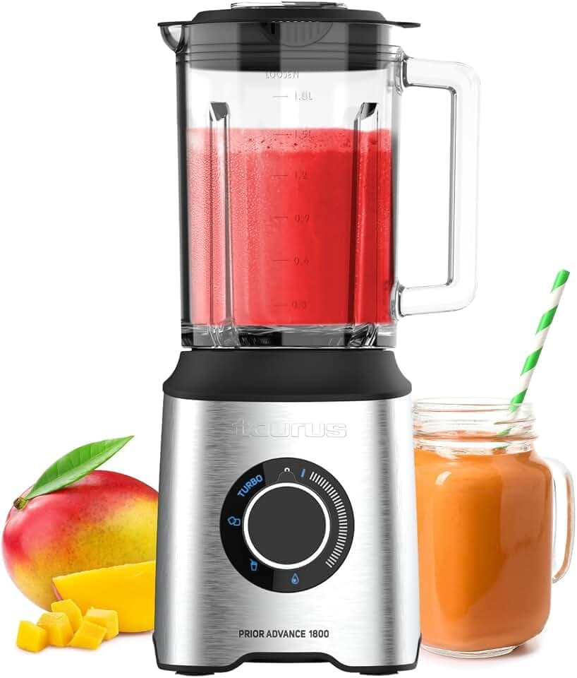Taurus – Standmixer 1800 W, 1,8 l, Eiszerkleinerer, 6 Edelstahlklingen