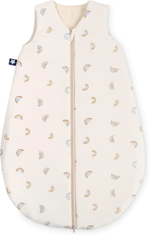 Julius Zöllner Schlafsack Jersey Little Bow, Größe 80/86 | aus weicher Jersey Baumwolle, sicher und schadstoffgepüft, ideal für eine ruhige Nacht