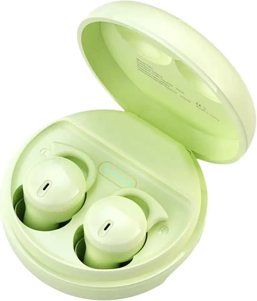 Invisible Sleep Headphones,Sleep Earbuds for Side Sleepers,Small Comfortable Fit Noise Blocking Sleep Ear Buds,Bluetooth 5.3 Wireless Earbuds, in-Ear Ear Buds for Sleeping, Working (Green)