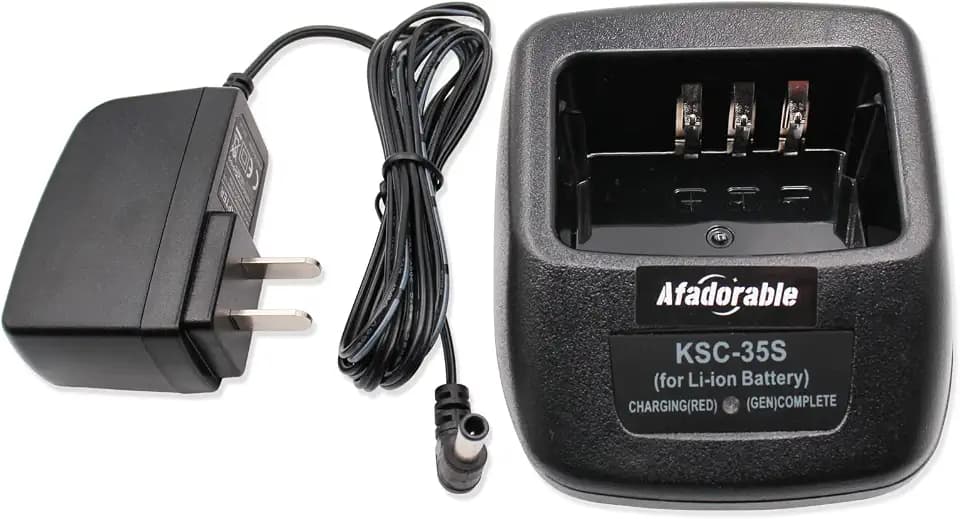 KSC-35S Rapid Charger Fit for TK-2200LP TK-2300VP TK2300 TK2400 TK2402 TK-3200L TK-3302UK TK3400 TK-2300 TK-3300 TK-2400 TK-3400, KNB-45L KNB-63L KNB-65L Li-ion Battery Charger