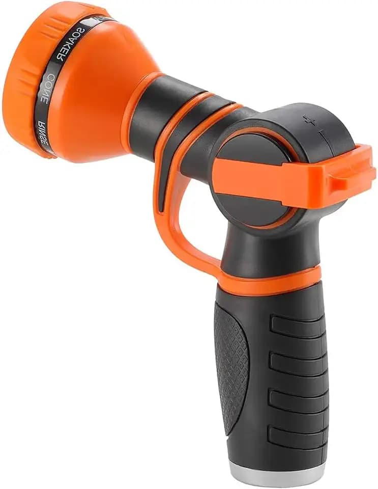 Giraffe Tools 3/4 Inch Garden Hose Nozzle with 9 Spray Patterns