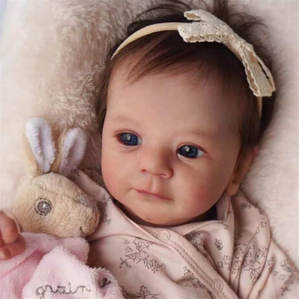 Lifelike Reborn Baby Dolls Cheap 18 Inch Realistic Newborn Girl Dolls with Poseable Body Soft Weighted Real Life Looking Baby Doll Real Babies Reborn Doll with Toy Accessories Gift for Kids