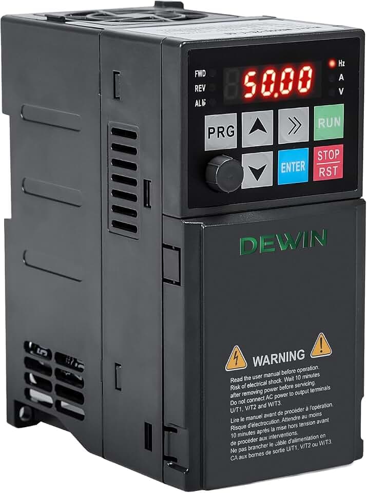 VFD Frequenzumrichter, 220V 2,2 kW Frequenzumrichter Einphasiger Eingang 3 Phasen Ausgangs 220V zur Steuerung der Motordrehzahl
