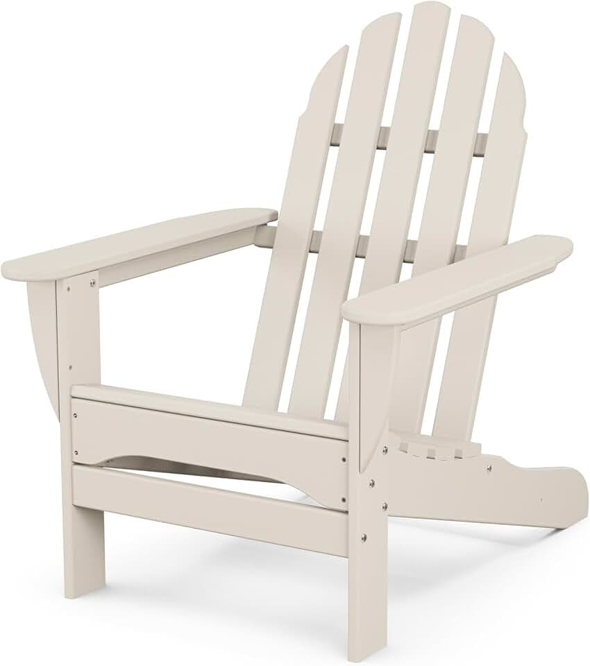 POLYWOOD AD4030SA Classic Outdoor Adirondack Chair, Sand