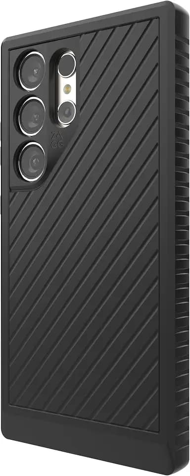 ZAGG Everest Samsung Galaxy S24 Ultra Case - Extreme Triple-Layer Graphene-Enhanced Protection, 20ft Drop Resistant, Eco-Friendly, Non-Slip Grip, Black
