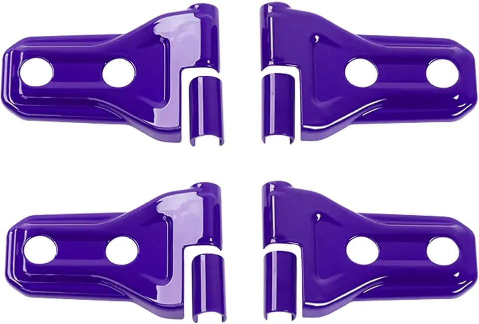 Savadicar 4-Piece Purple Door Hinge Cover Trim Set for Jeep Wrangler JL JLU 4xe & Gladiator JT 2018-Present – Exterior Hinge Cap Accent Accessories