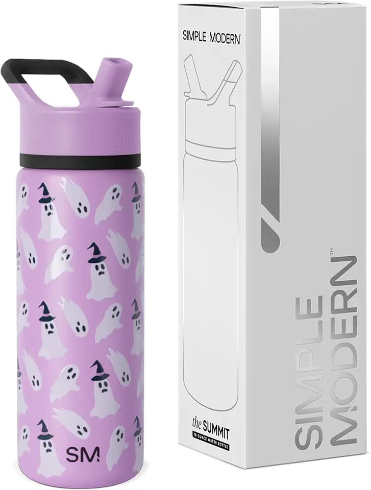Simple Modern Halloween Kids Water Bottle | 14oz | Ghosts