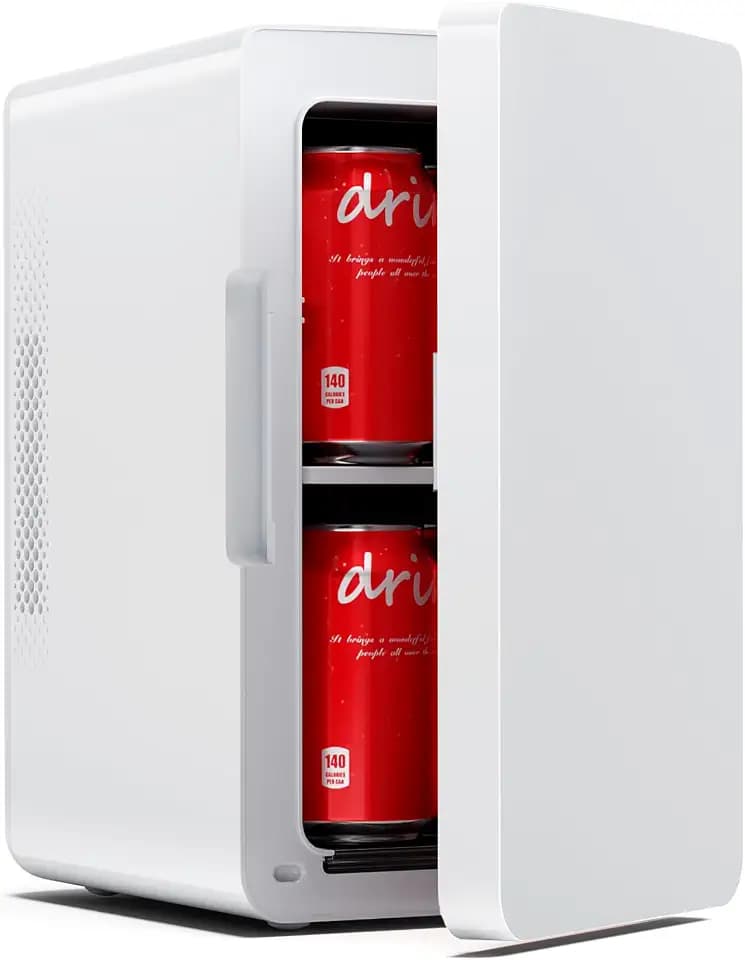 Electactic Compact Mini Fridge, 6L Portable Small Refrigerator for Bedroom