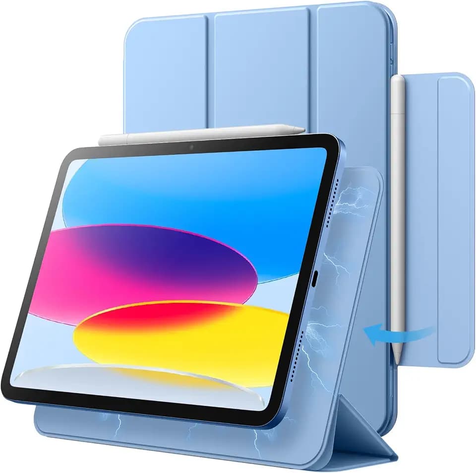 JETech Magnetic Case for iPad (A16) 11th/10th Gen, Blue