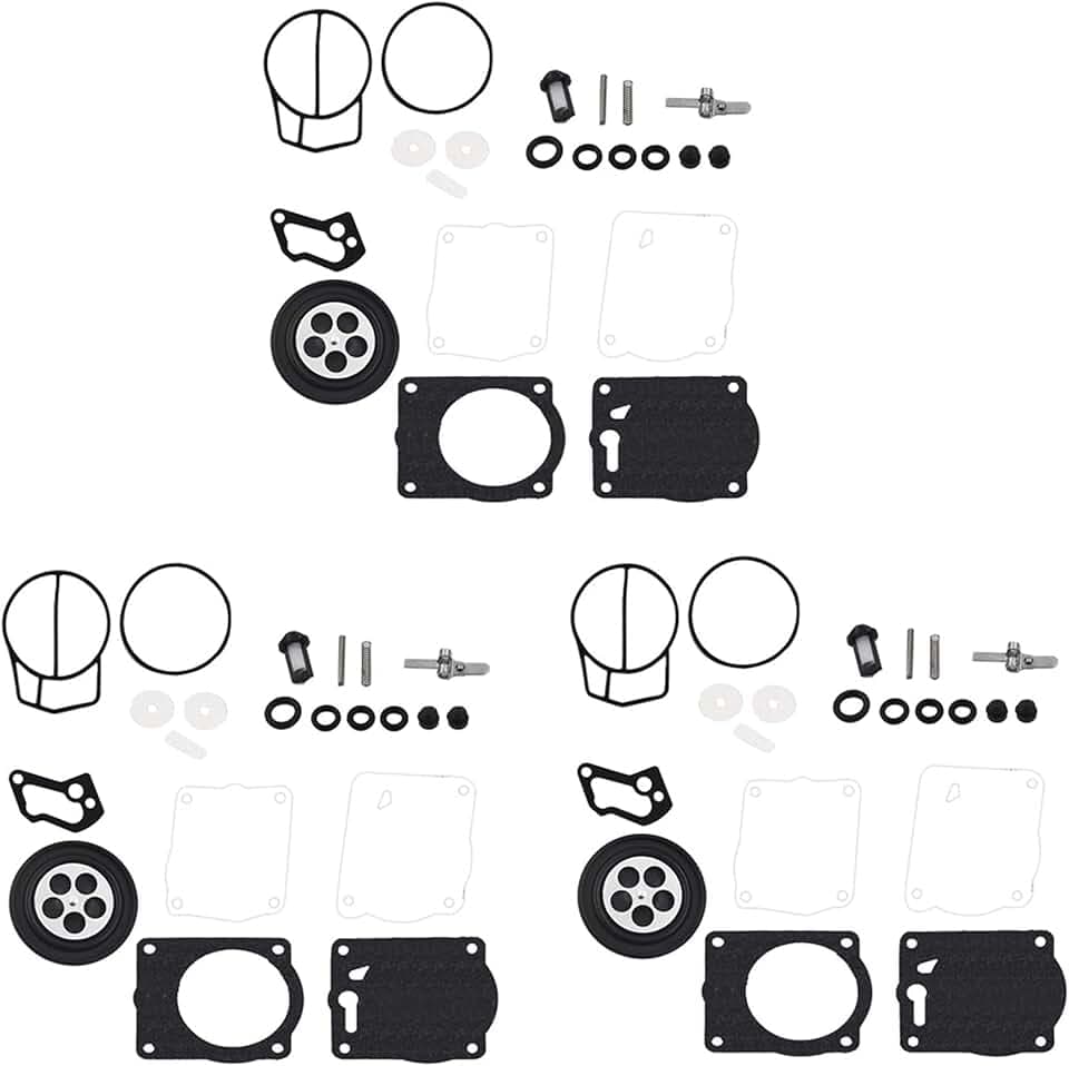 3 Pack Triple Carb Repair Kit Replacement for XL XLT 1200 GP1200R GPr1200 Xl1200 XLT1200