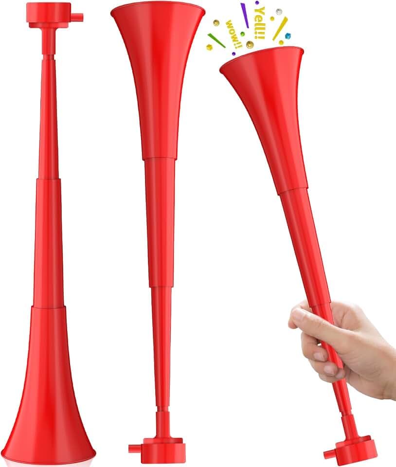 Stadium Horn, Vuvuzela Plastic Trumpet Collapsible Cheering Blow Horns