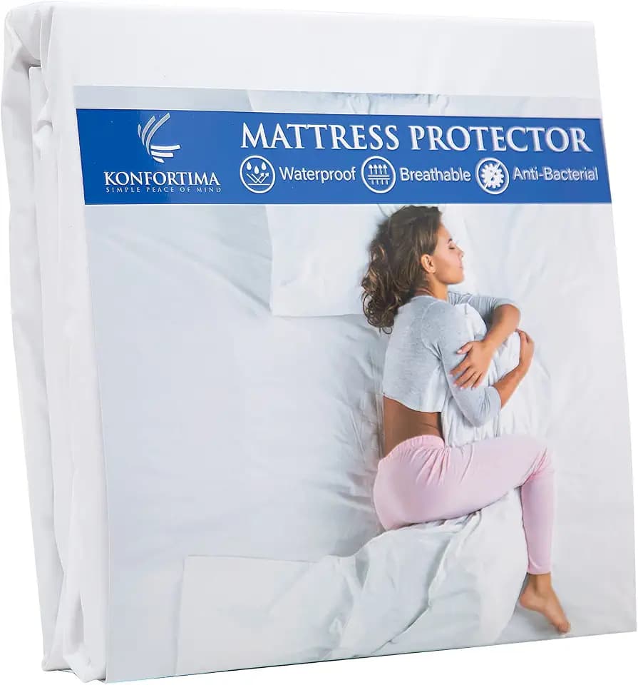 Matratzenschoner 180 x 200 cm wasserdicht | Atmungsaktive Matratzenauflage 180/200 | Hygienischer Anti-Milben Matratzenbezug | Wasserundurchlässiger Matratzen-Schutz | Matratzen-Topper 180x200