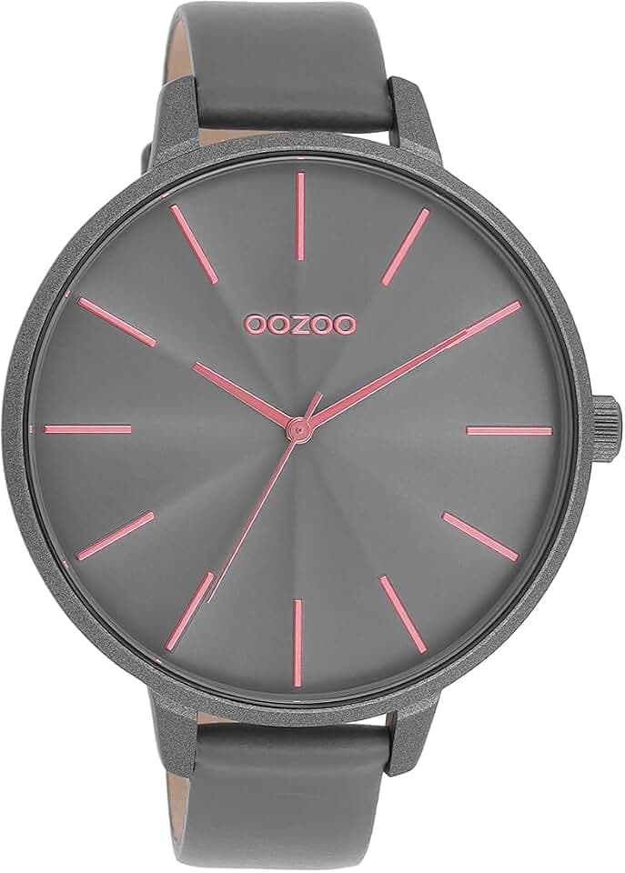 Oozoo Timepieces Damen Uhr | Armbanduhr Damen mit Lederarmband | Hochwertige Uhr für Frauen | Edle Analog Damenuhr in rund