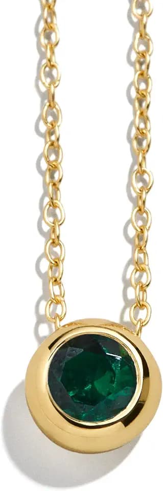 BaubleBar - 18K Gold-Plated Sterling Silver Birthstone Pendant Necklace
