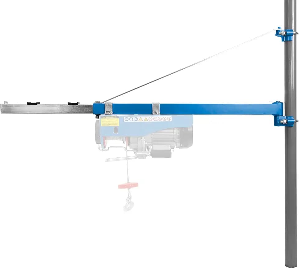 Güde 1715 Schwenkarm 1200 100-600 kg (600 kg max. Hubkraft ohne Umlenkrolle, max. Auszugslänge 110 cm, Rundröhren Befestigung mit Außen-Ø 50 mm (1 ½), links/rechts 75 ° Schwenkbereich)