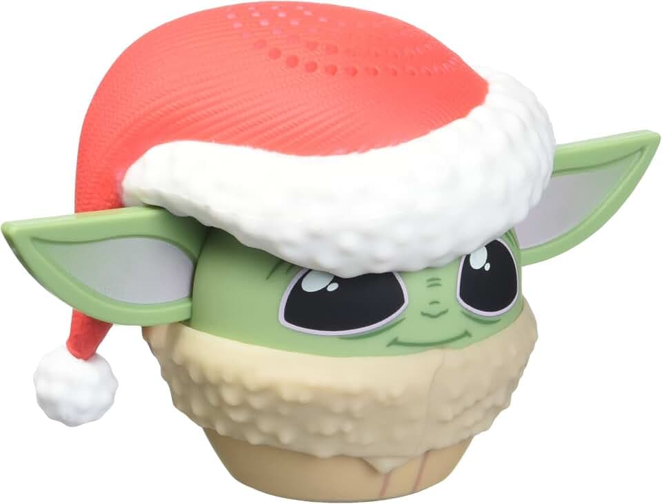 Bitty Boomers Star Wars The Mandalorian: Grogu with Santa Hat - Mini Bluetooth Speaker