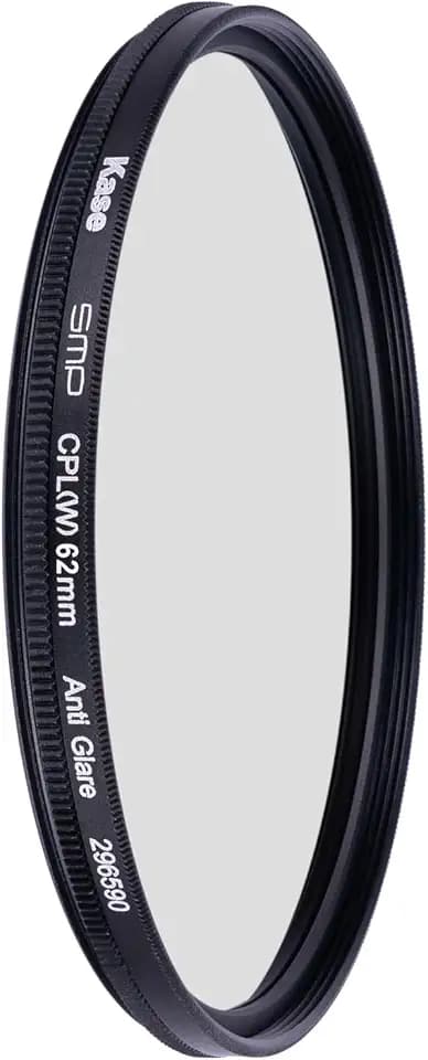Kase CPL III Screw-in Slim SMP Filter Multicoated Tempered Hardened Optical Glass Anti-Glare Low Reflection (62mm)