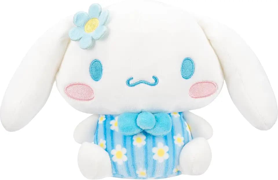 Jazwares Hello Kitty® and Friends - 8-Inch Cinnamoroll™ Pastel Florals Plush - Officially Licensed Sanrio® Product from Ages 6+