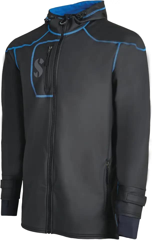 SCUBAPRO Men's Cruise Coat with Fleece Lining, Windproof and Water Resistant Jacket for Watersports, 2X-Large, Blue
