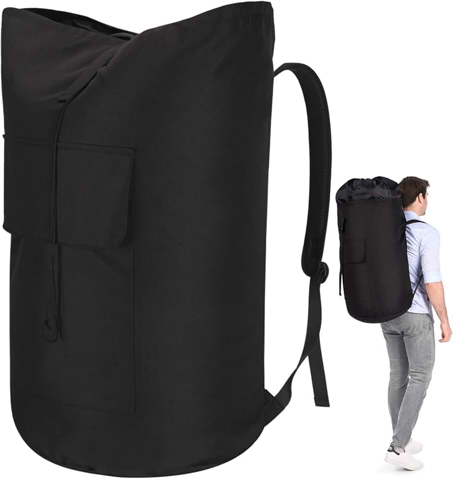 Wäschebeutel Reise Schmutzwäsche XXL 115 Liter, Wäschesack mit 2 Gepolsterte Schultergurte, laundry bag travel, Wasserdicht Wäschetasche Faltbare Aufbewahrungsbeutel, Daypacks Seesack Rucksack