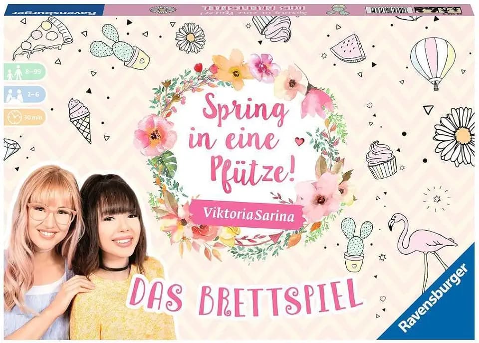 Ravensburger 26136 - Spring in eine Pfütze! - Das Brettspiel für Beste Freunde oder den ganzen Freundeskreis, Kreativität & Fantasie ab 8 Jahren, für 2-6 Spieler - ViktoriaSarina