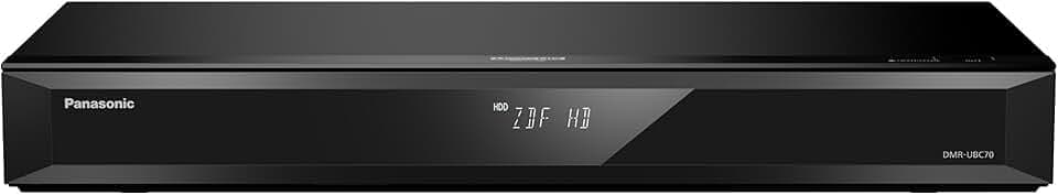 Panasonic DMR-UBC70EGK UHD Recorder (500GB HDD, 4K Blu-ray Disc, WLAN, 4K VoD, UHD TV Empfang, 2x DVB-C/T2 HD Tuner)