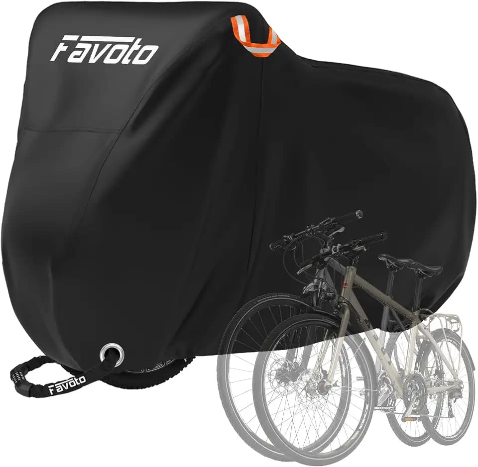 Favoto Bike Cover Waterproof Outdoor for 2 Bikes Bicycle Covers