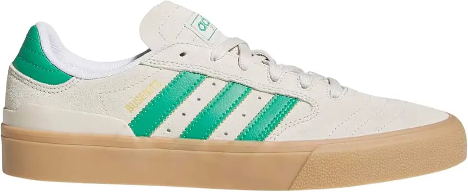 adidas Men's Busenitz Vulc II Skate Shoes - Alumina/Green, Size: 7.5