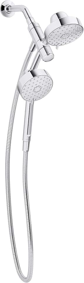 KOHLER K-23218-CP Awaken 2-in-1 Multifunction Shower Combo Kit, Durable Materials, Versatile Spray, Polished Chrome