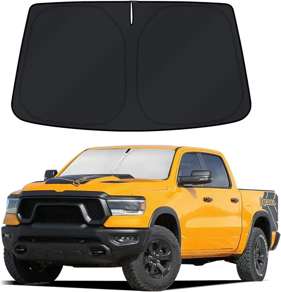 Custom Fit Windshield Sun Shade for Dodge RAM 1500 2019-2026