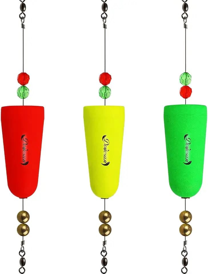 Dovesun Popping Corks for Saltwater, Weighted Fishing Bobbers and Floats